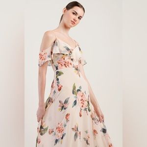 NWT Jenny Yoo Kelli wedding/bridesmaid dress-Soft Blush Multi - Ohana Chiffon